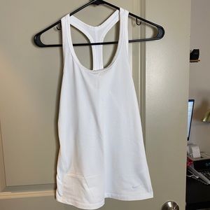 White Nike Dry-Fit Tank S